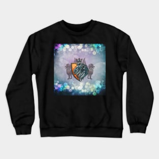 Wonderful lion head with crown Crewneck Sweatshirt